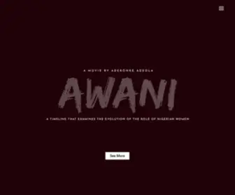 Awanifilm.com(A movie by Aderonke Adeola) Screenshot