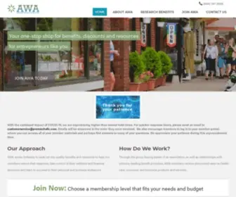 Awaplans.com(AWA Membership Plans) Screenshot