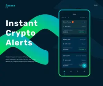 Awara.io(Get Instant Crypto Alerts and Notifications) Screenshot