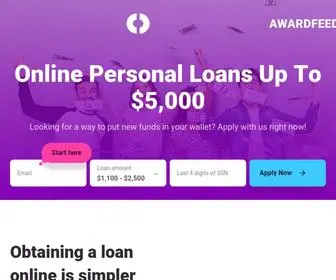 Awardfeed.com(Get Your Personal Loan Today) Screenshot