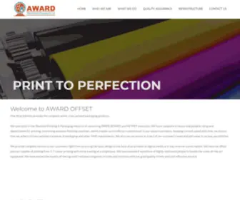 Awardoffset.com(AWARD OFFSET PRINTERS & PACKAGING PVT) Screenshot