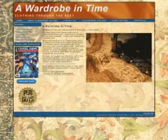 Awardrobeintime.com(A Wardrobe in Time) Screenshot