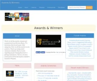 Awardsandwinners.com(Awards & Winners) Screenshot