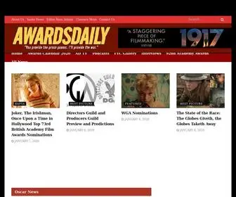 Awardsdaily.com(The Oscars) Screenshot
