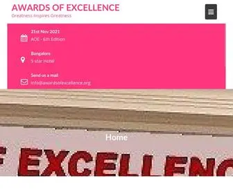 Awardsofexcellence.org(Greatness Inspires Greatness) Screenshot