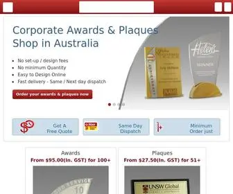 Awardsplaquesinternational.com.au(Custom plaques) Screenshot