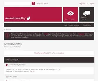 Awardsworthy.org(Awards) Screenshot