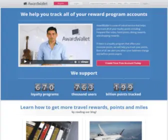 Awardwallet.com(Incentive reward center) Screenshot