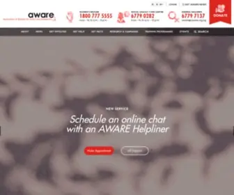 Aware.org.sg(Women's Rights) Screenshot