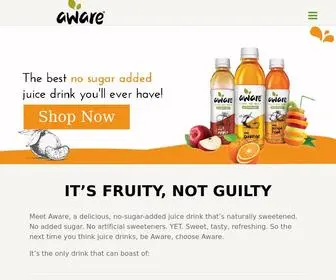 Awaredrinks.com(Aware) Screenshot