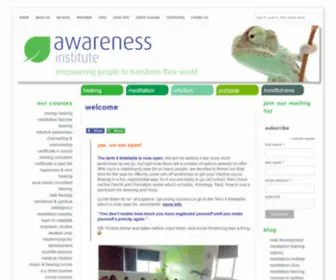 Awarenessinstitute.com.au(Awareness Institute Energy Healing Meditation Shamanic Courses Sydney) Screenshot