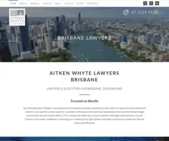 Awbrisbanelawyers.com.au(Aitken Whyte Lawyers Brisbane) Screenshot