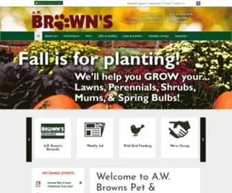 Awbrown.com(Local Pet & Garden Store) Screenshot