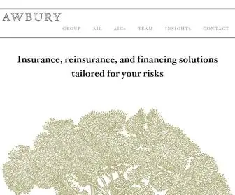 Awbury.com(BESPOKE insurance and reinsurance for your UNIQUE risks) Screenshot