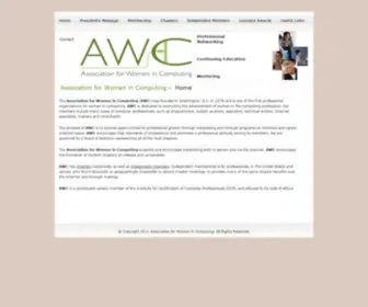 AWC-HQ.org(Association for Women in Computing (AWC)) Screenshot