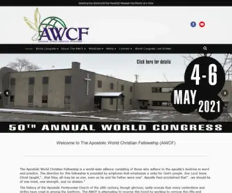 AWCF.org(Apostolic World Christian Fellowship) Screenshot