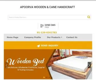 Awchfurniture.in(APOORVA WOODEN & CANE HANDICRAFT) Screenshot