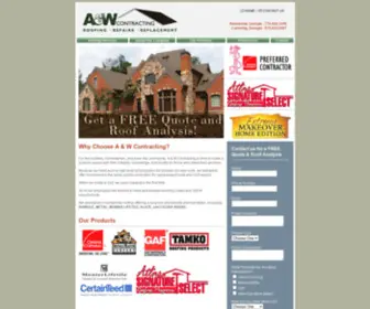 Awcontracting.com(A & W Contracting) Screenshot