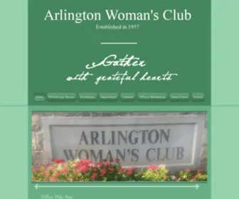 AWCTX.org(The Arlington Woman's Club) Screenshot