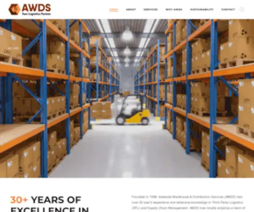 AWDS.com.au(AWDS has over 30 year's experience and extensive knowledge in Third Party Logistics (3PL)) Screenshot