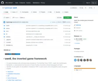 Awe6.org(Awe6, the inverted game framework (Haxe)) Screenshot