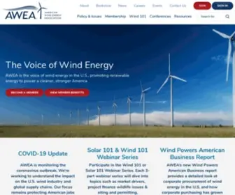 Awea.org(The American Clean Power Association) Screenshot