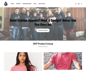 Awear.net(Custom Apparel) Screenshot