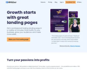 Aweb.page(Landing page builder) Screenshot