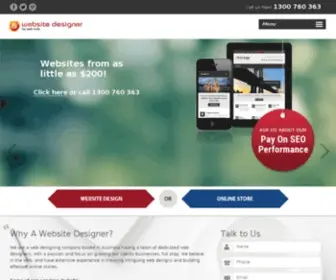 Awebsitedesigner.com.au(Cheap Web Page Design by Experienced Website Designers) Screenshot