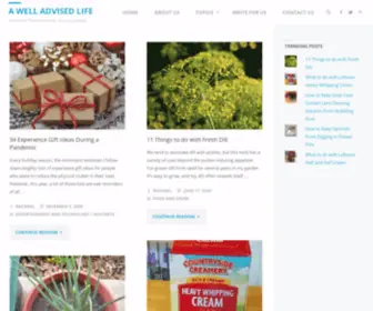 Awelladvisedlife.com(A Well Advised Life) Screenshot