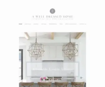 Awelldressedhome.com(We design each space to become a modern classic) Screenshot