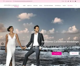 Awesomecaribbeanweddings.com(Awesome Caribbean Weddings is the leading wedding planner in St) Screenshot