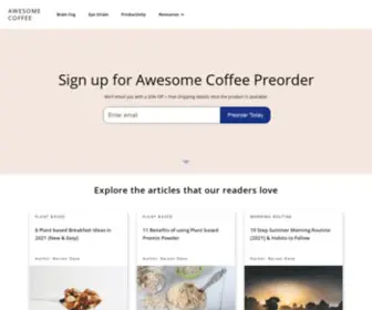 Awesomecoffee.com(Awesome Coffee) Screenshot