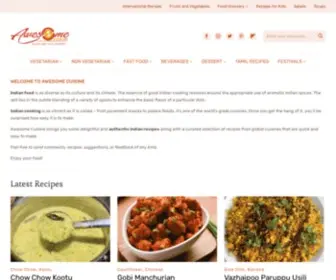 Awesomecuisine.com(Simple Indian Recipes) Screenshot