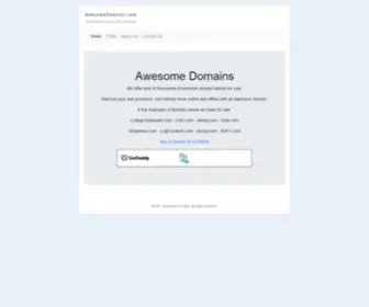 AwesomeDomains.com(Awesome Domains) Screenshot