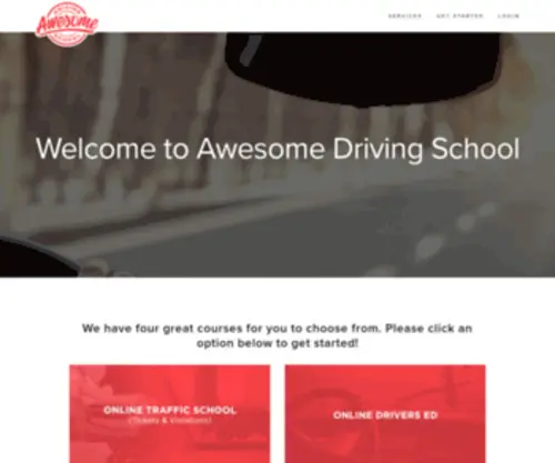 Awesomedrivingschool.com(Awesome Driving School) Screenshot