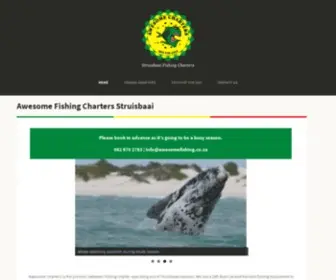 Awesomefishing.co.za(Awesome Fishing Charters Struisbaai) Screenshot