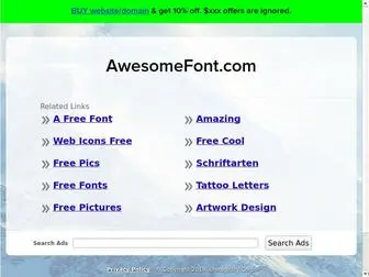 Awesomefont.com(Online) Screenshot