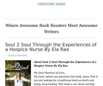 Awesomegang.com(Where Awesome Book Readers Meet Awesome Writers) Screenshot