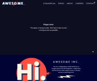 Awesomeinc.com(Awesome Inc is a creative studio) Screenshot