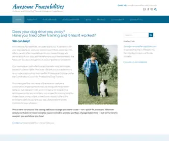 Awesomepawsabilities.com(Certified Dog Behavior Consultant) Screenshot