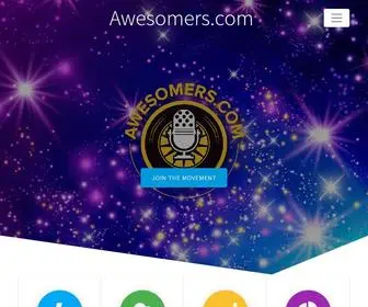 Awesomers.com(Awesomers Podcast for Entrepreneurs Creators Thinkers Geeks) Screenshot