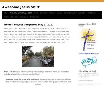 Awesomeshirt.org(Awesome Jesus Shirt) Screenshot
