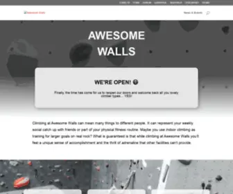 Awesomewalls.co.uk(Awesome Walls Climbing Centres) Screenshot