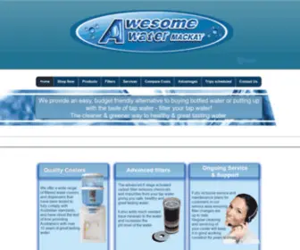 Awesomewatermackay.com(Filtered water cooles) Screenshot