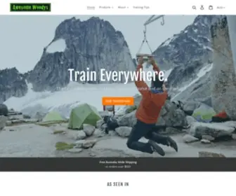 Awesomewoodys.com(Handcrafted training tools for climbers) Screenshot