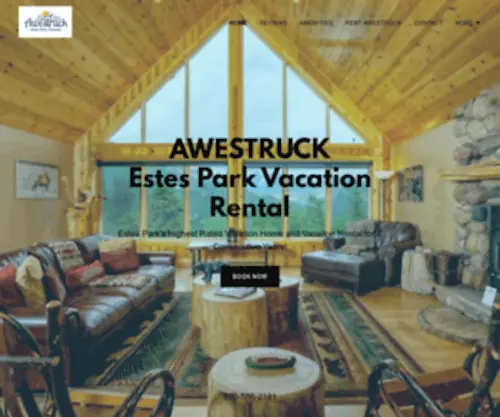 Awestruckinestespark.com(Luxury Vacation Rental in Estes Park. Highest Rated) Screenshot