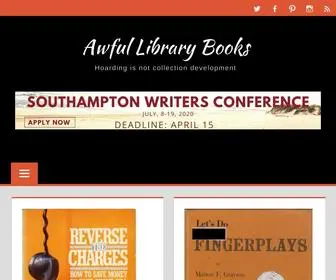 Awfullibrarybooks.net(Awful Library Books) Screenshot