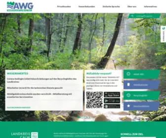 AWG-Info.de(Herzlich Willkommen bei der AWG Abfallwirtschaft Landkreis Calw GmbH) Screenshot