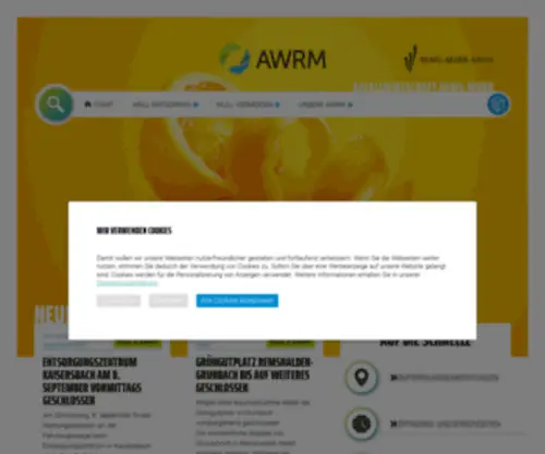 AWG-Rems-Murr.de(Abfallwirtschaft Rems) Screenshot